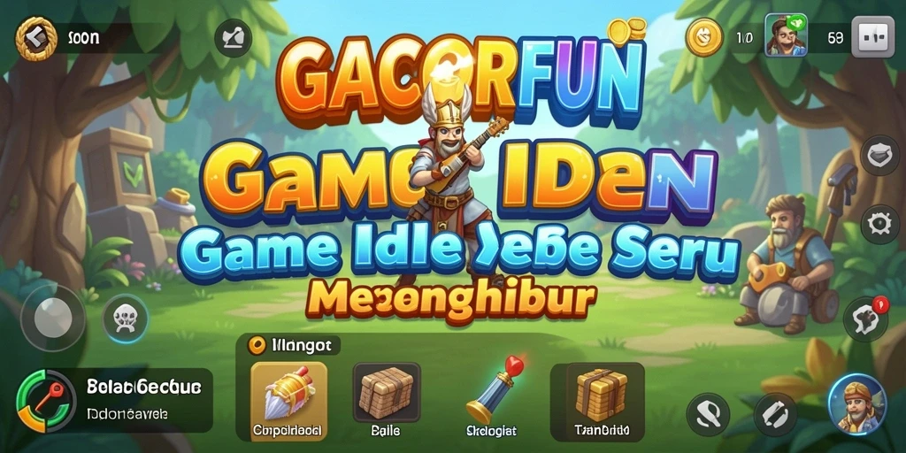 Tangkapan layar utama GACORFUN menampilkan gameplay yang seru dan interaktif.
