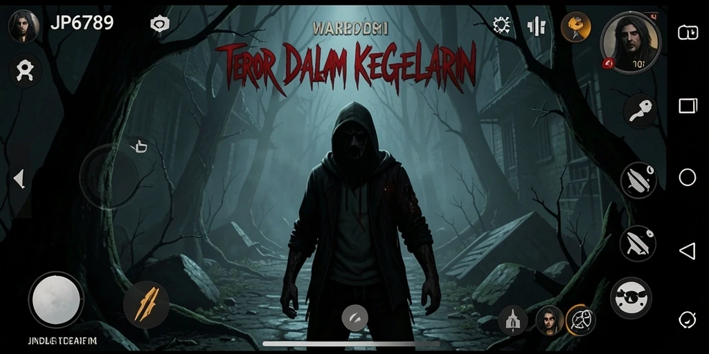 Tampilan gameplay horror yang mencekam dari JP6789, siap menguji keberanian Anda.