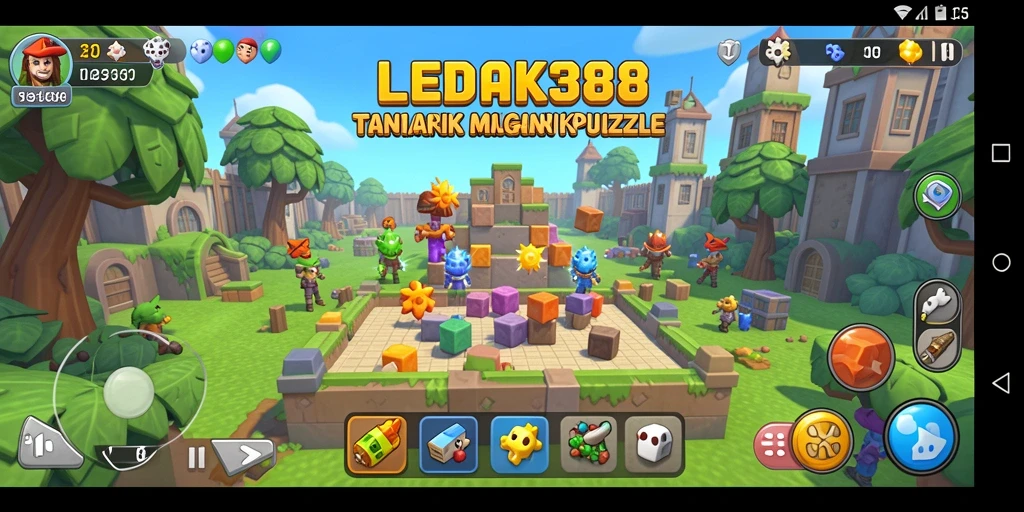 Tampilan gameplay LEDAK388 dengan tantangan Puzzle yang menarik.
