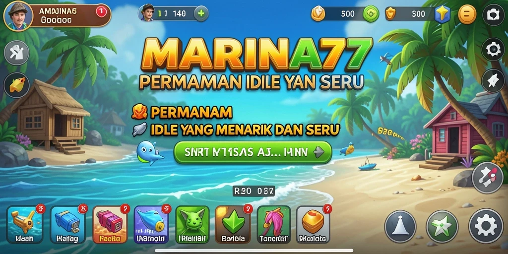 Tampilan gameplay Idle yang seru di MARINA77.