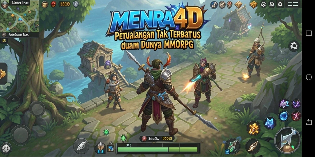 Tangkapan layar gameplay MENARA4D yang menampilkan aksi seru dalam MMORPG.