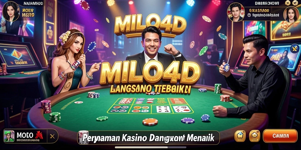 Tampilan gameplay kasino langsung yang mengesankan di MILO4D.
