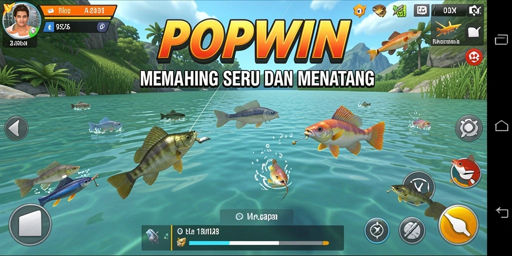 Tangkap ikan dalam gameplay menarik di POPWIN.