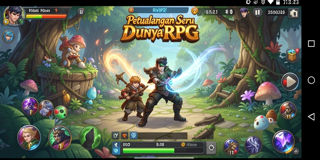 Tampilan gameplay di RVIP2 dengan karakter yang sedang bertarung.