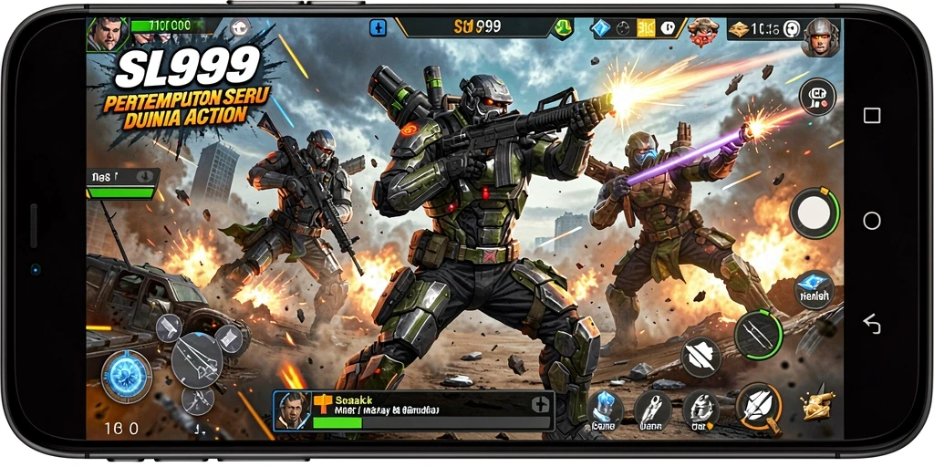 Tampilan seru dari gameplay SL999 yang mendebarkan.