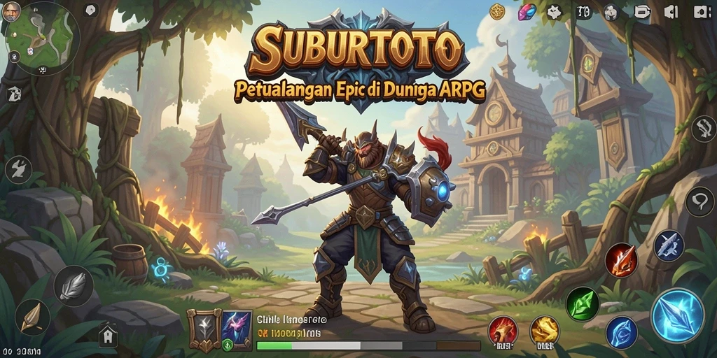 Tangkapan layar gameplay SUBURTOTO yang menampilkan pertarungan sengit.