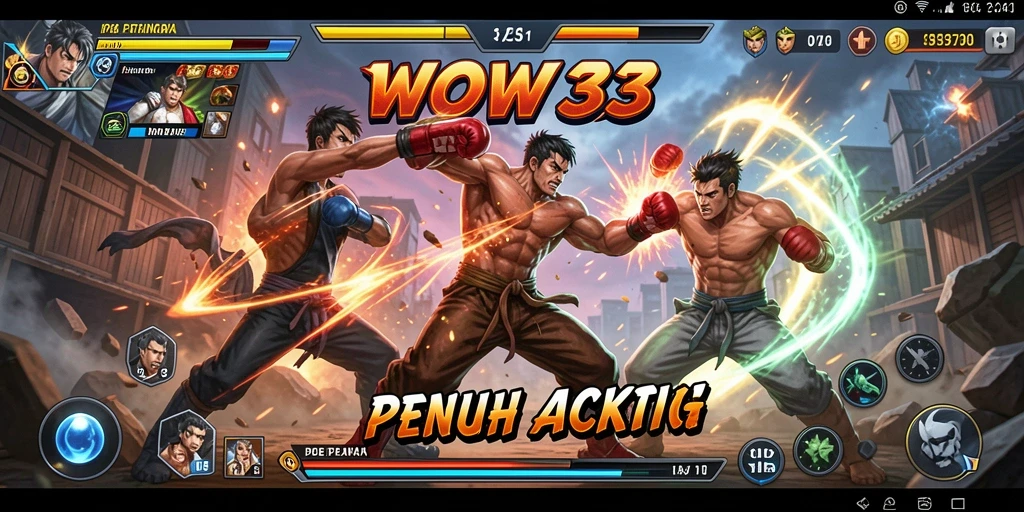 Tampilan pertarungan WOW33 yang menarik dan mendebarkan.